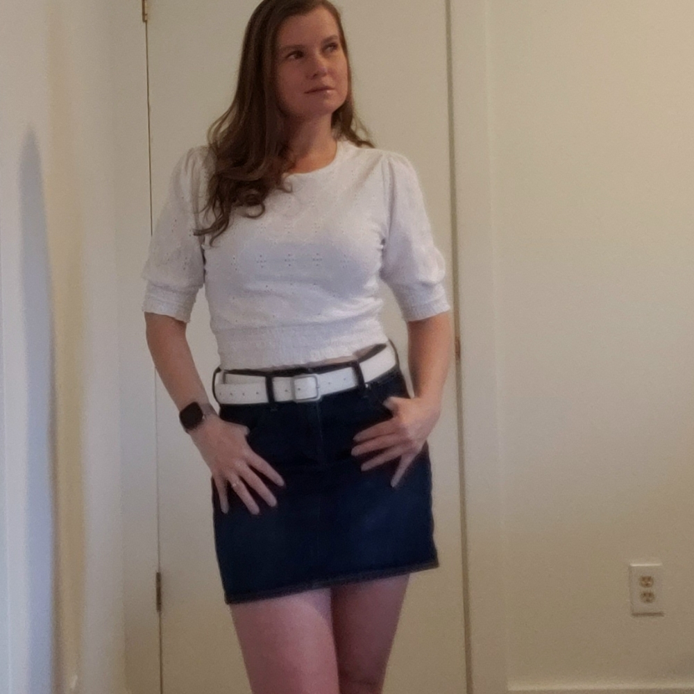 Gap 1969 denim mini skirt
